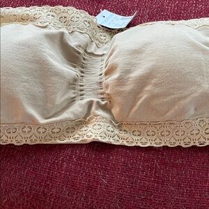 Maurices Lace Trim Bandeau - Cream